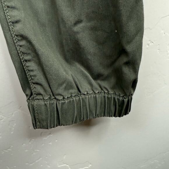 Veronica Beard Tedi Tapered High Rise Army Green Paper Bag Pants Twill 6 / 28 - Picture 7 of 12